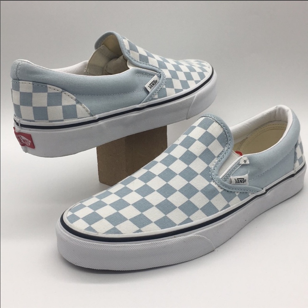 • VANS CLASSIC SLIP-ON Checkerboard Baby Blue WMNS - Picture 13 of 16